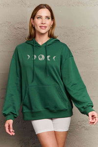 Simply Love Simply Love Full Size Dropped Shoulder Lunar Phase Graphic Hoodie