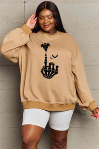 Simply Love Full Size Halloween Element Graphic Sweatshirt