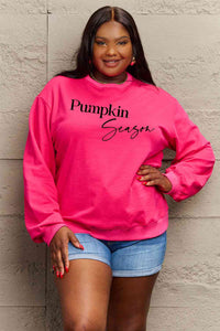 Simply Love Full Size PUMPKIN SEASON Graphic Sweatshirt