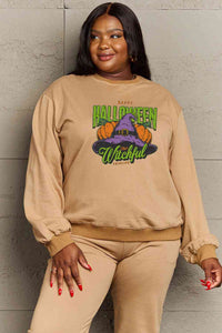Simply Love Full Size Witch Hat Graphic Sweatshirt