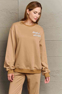 Simply Love Simply Love Full Size Round Neck Dropped Shoulder DOG MOM Graphic Sweatshirt