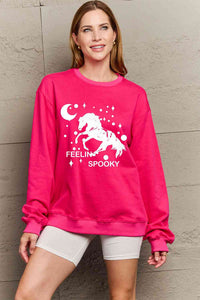 Simply Love Full Size Graphic Drop Shoulder Sweatshirt