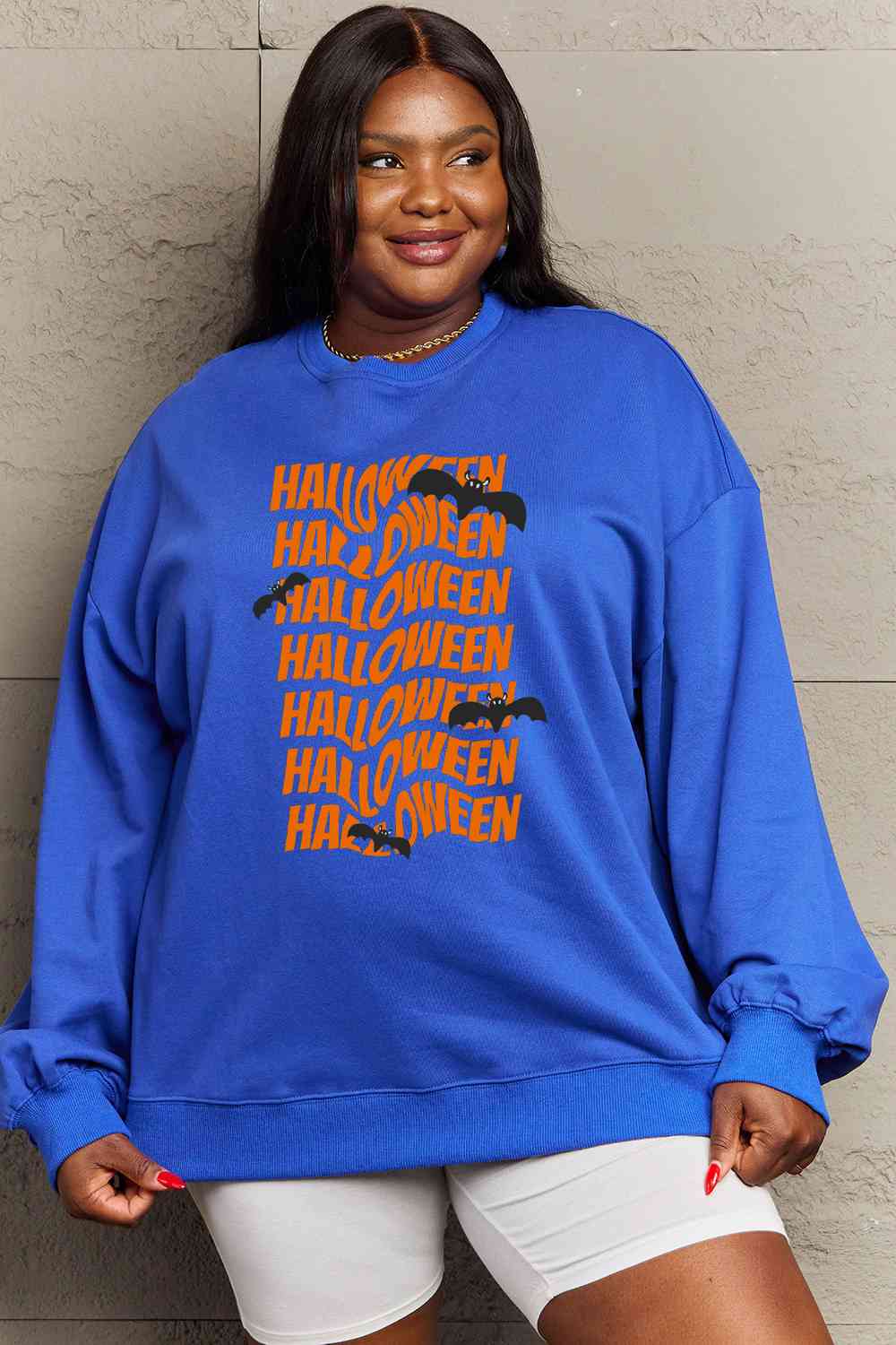 Simply Love Full Size HALLOWEEN Graphic Sweatshirt