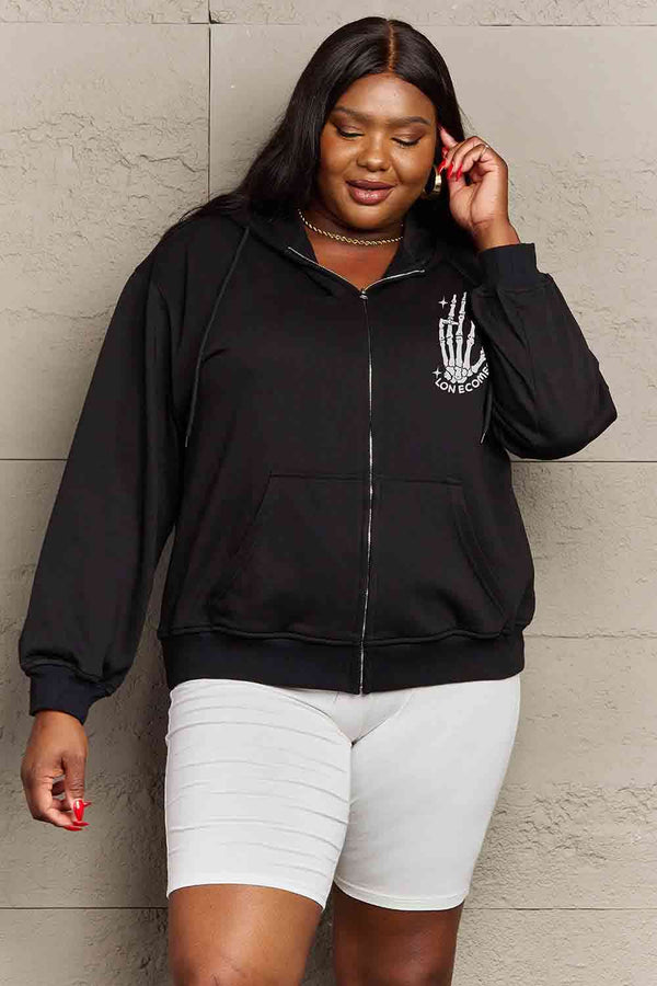 Simply Love Full Size HAVE THE DAY YOU DESERVE Graphic Hoodie
