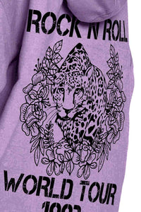 Simply Love Simply Love Full Size Leopard Slogan Graphic Hoodie